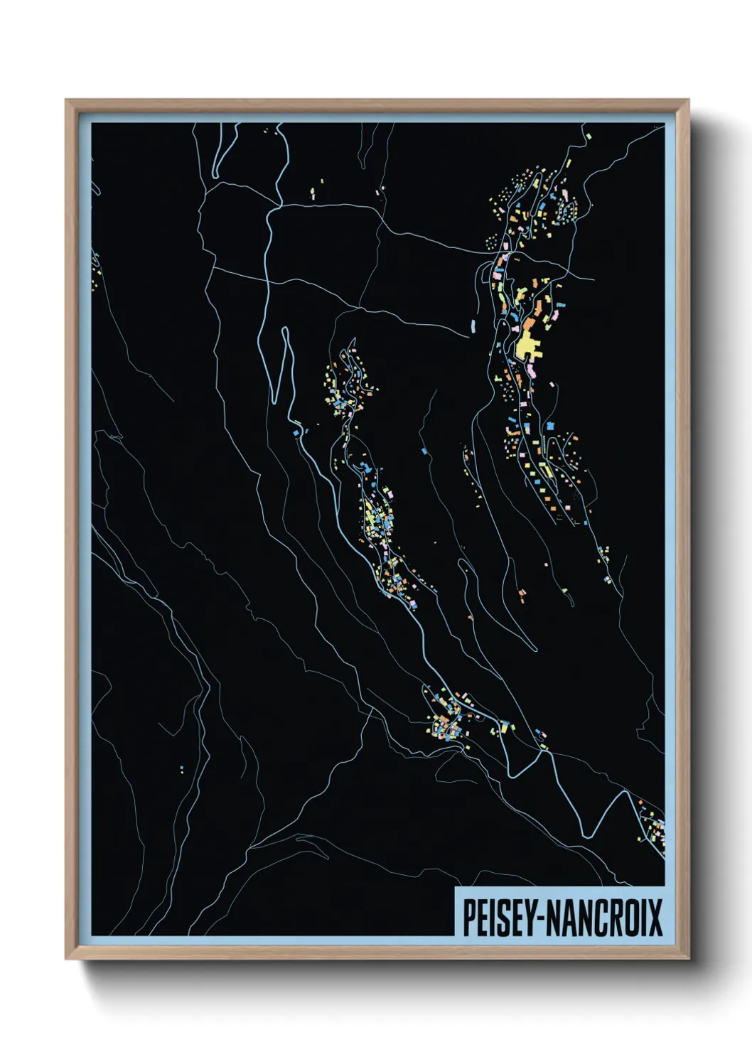 Un poster cartePeisey-Nancroix