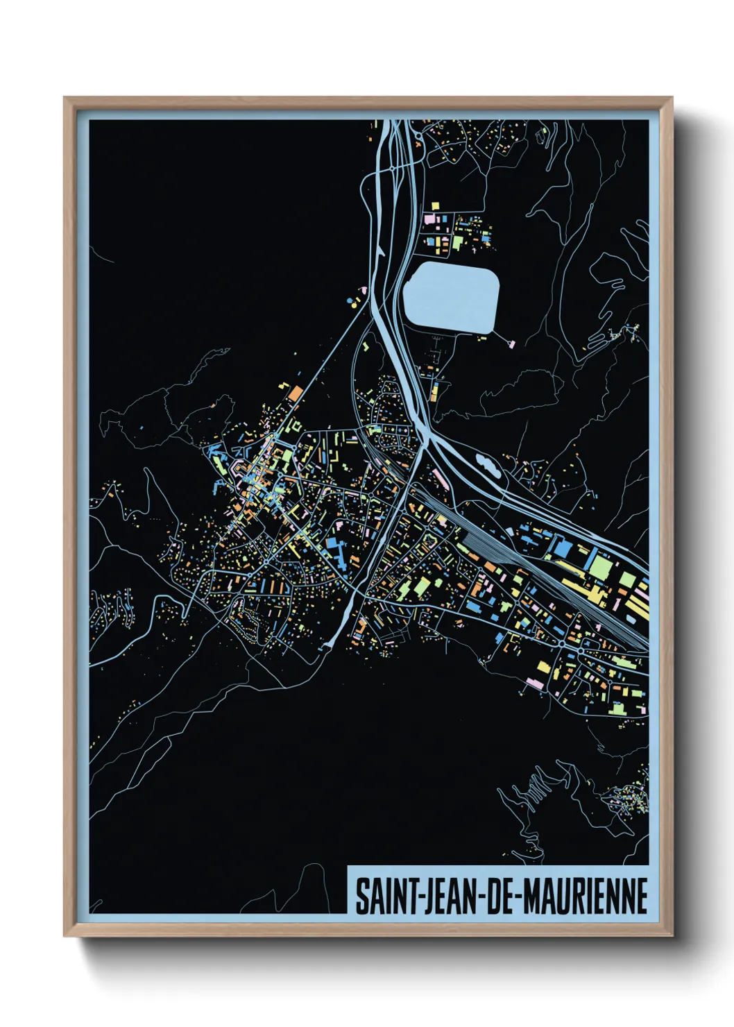 Un poster carteSaint-Jean-de-Maurienne
