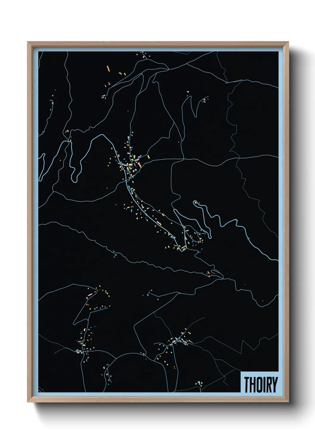 Une affiche de carte sur Thoiry