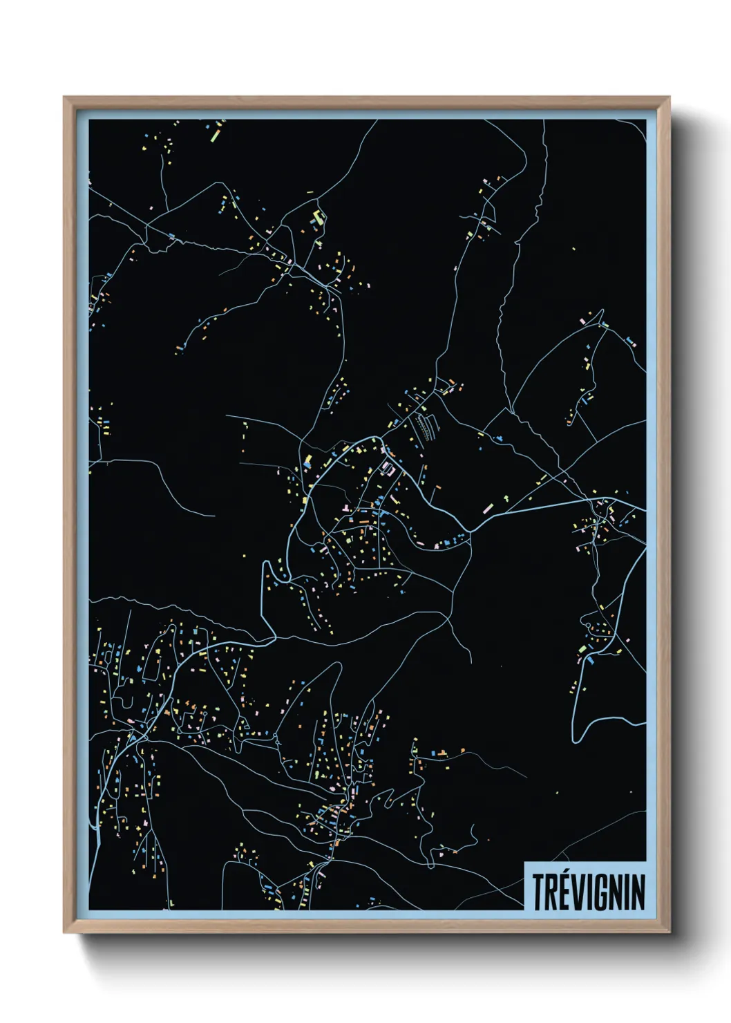 Une affiche de carte sur Trévignin