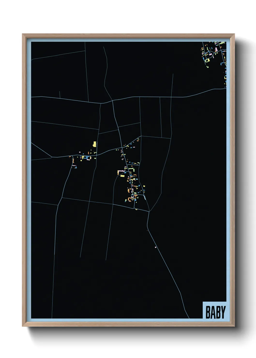 Une affiche de carte sur Baby