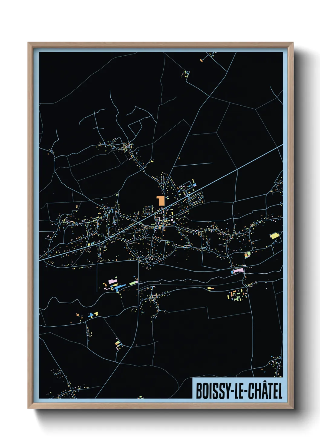Un poster carteBoissy-le-Châtel