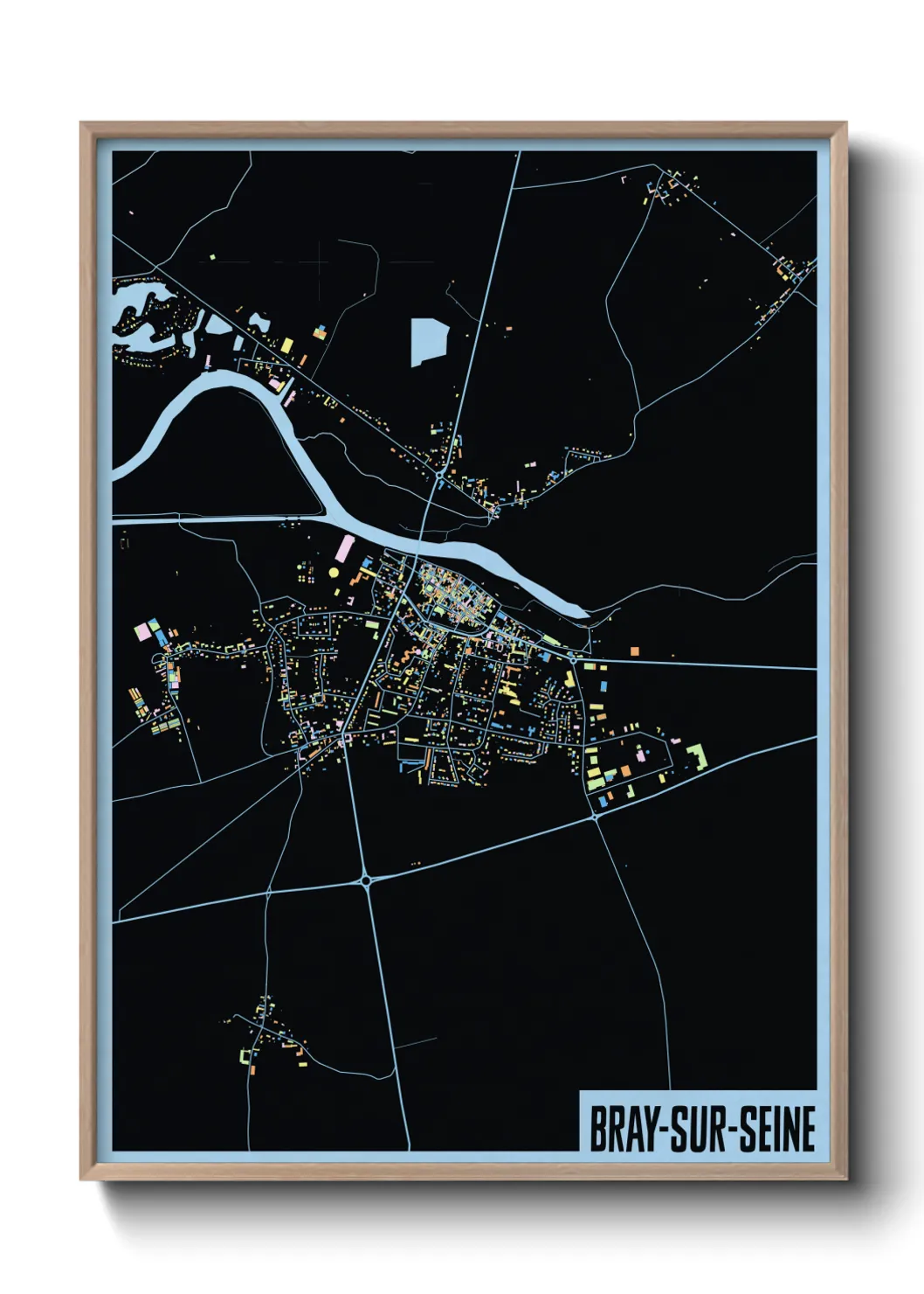 Un poster carteBray-sur-Seine