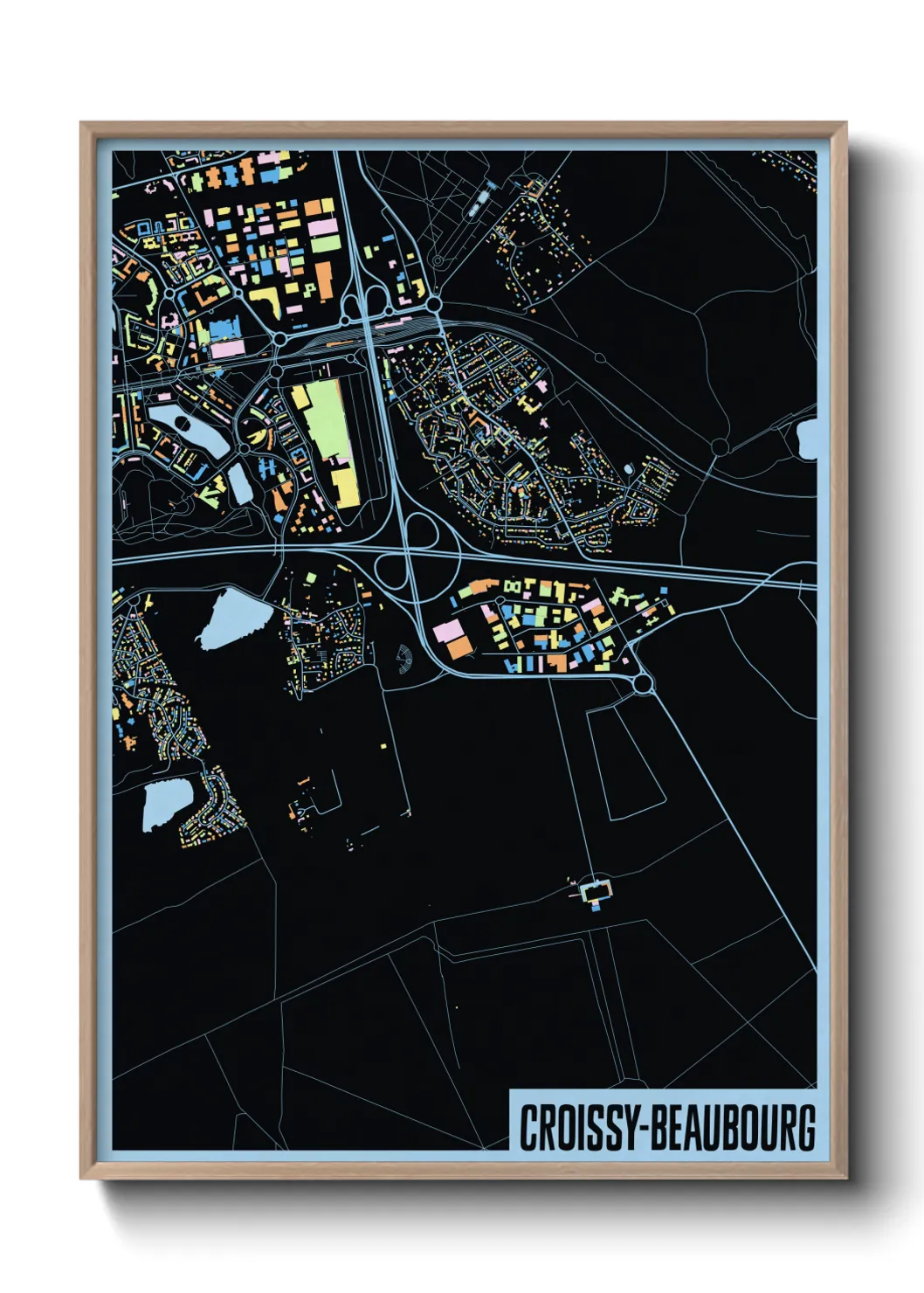 Un poster carteCroissy-Beaubourg