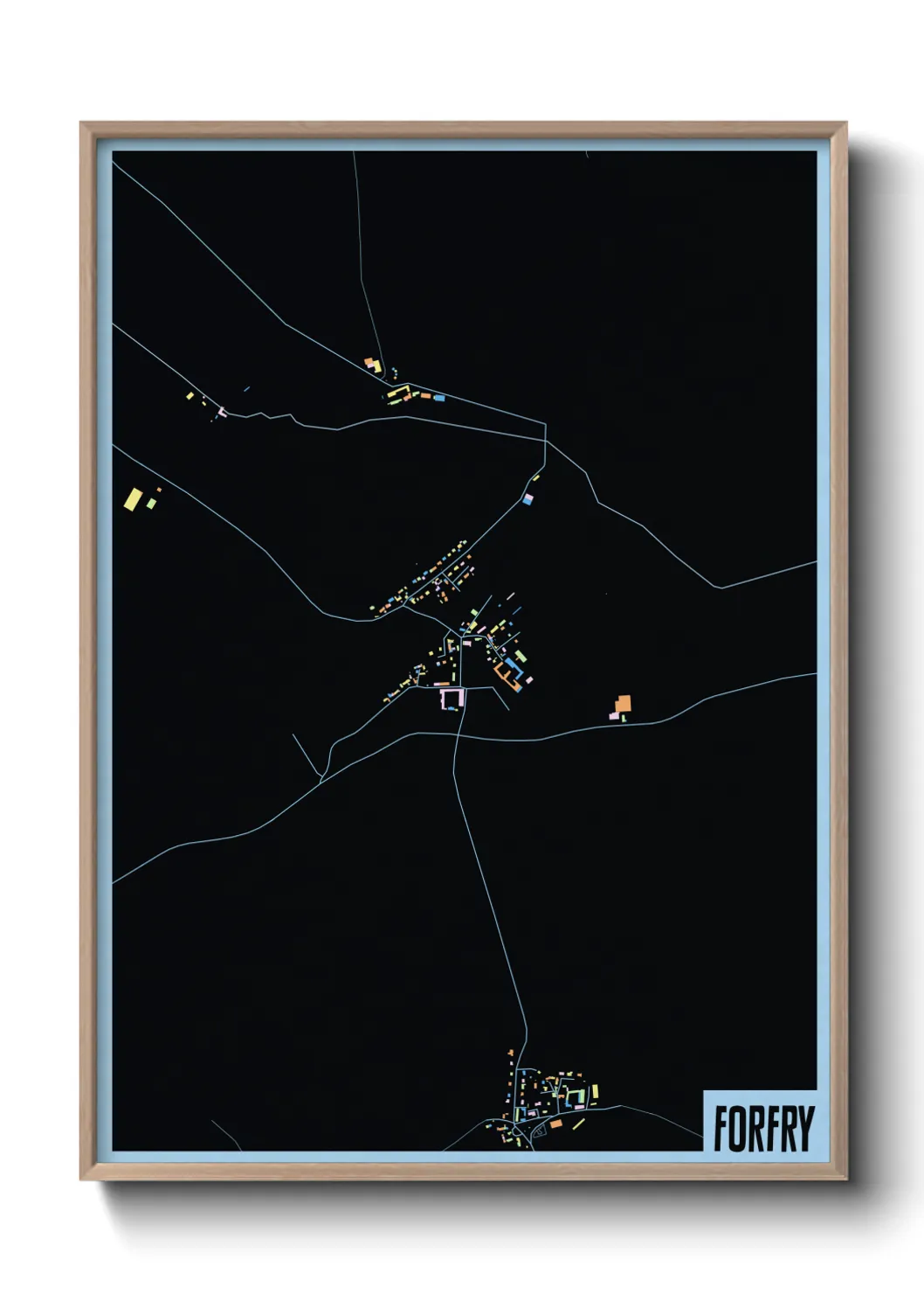 Une affiche de carte sur Forfry