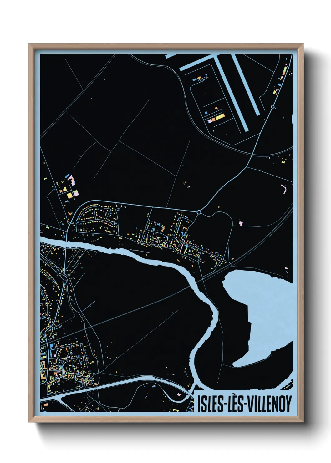 Une affiche de carte sur Isles-lès-Villenoy