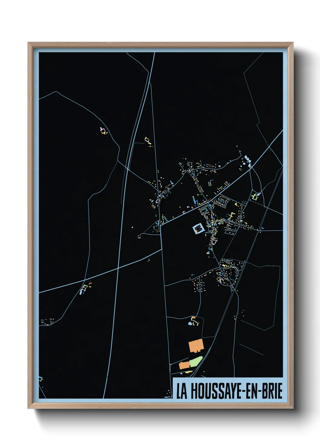 Un poster carteLa Houssaye-en-Brie