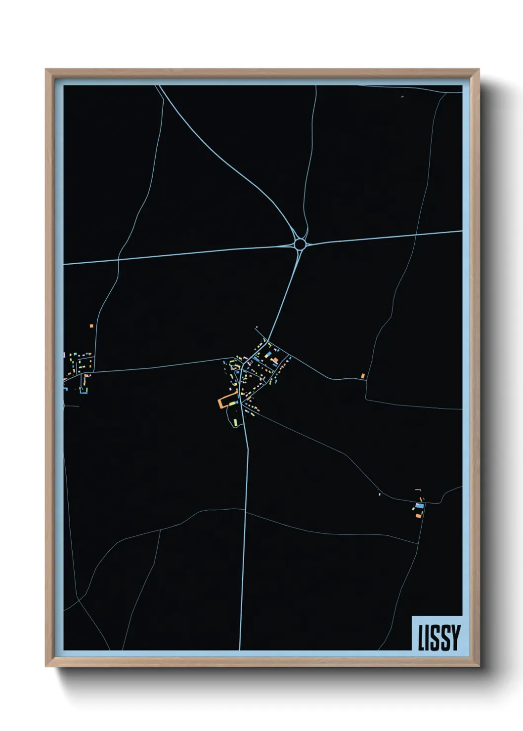 Une affiche de carte sur Lissy