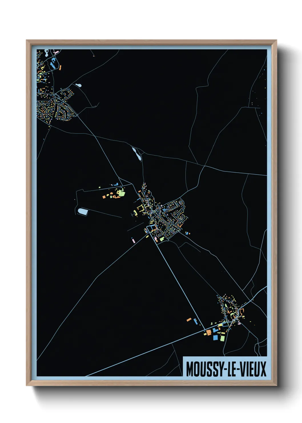 Un poster carteMoussy-le-Vieux