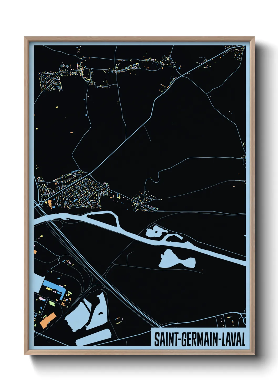 Un poster carteSaint-Germain-Laval