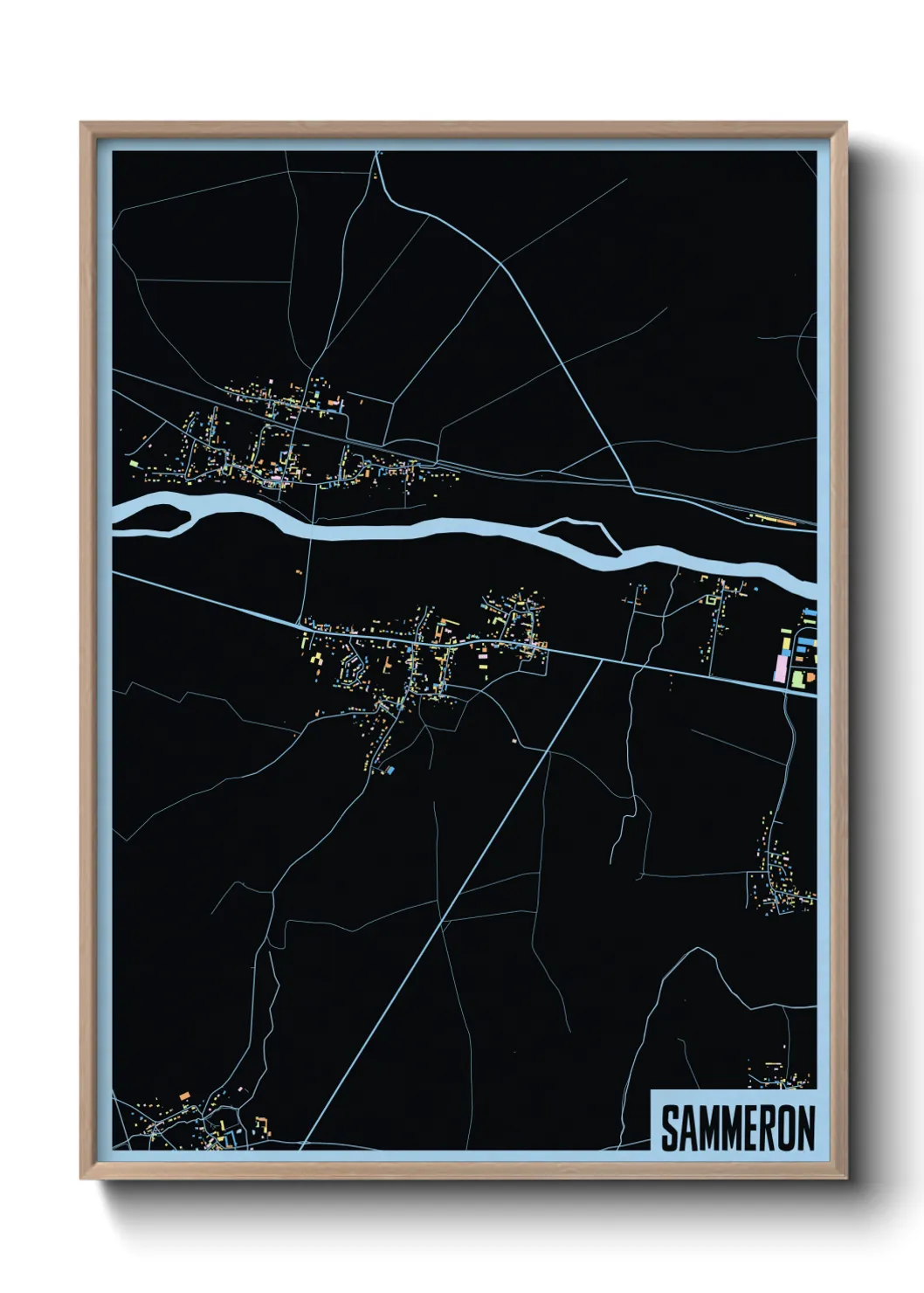 Une affiche de carte sur Sammeron