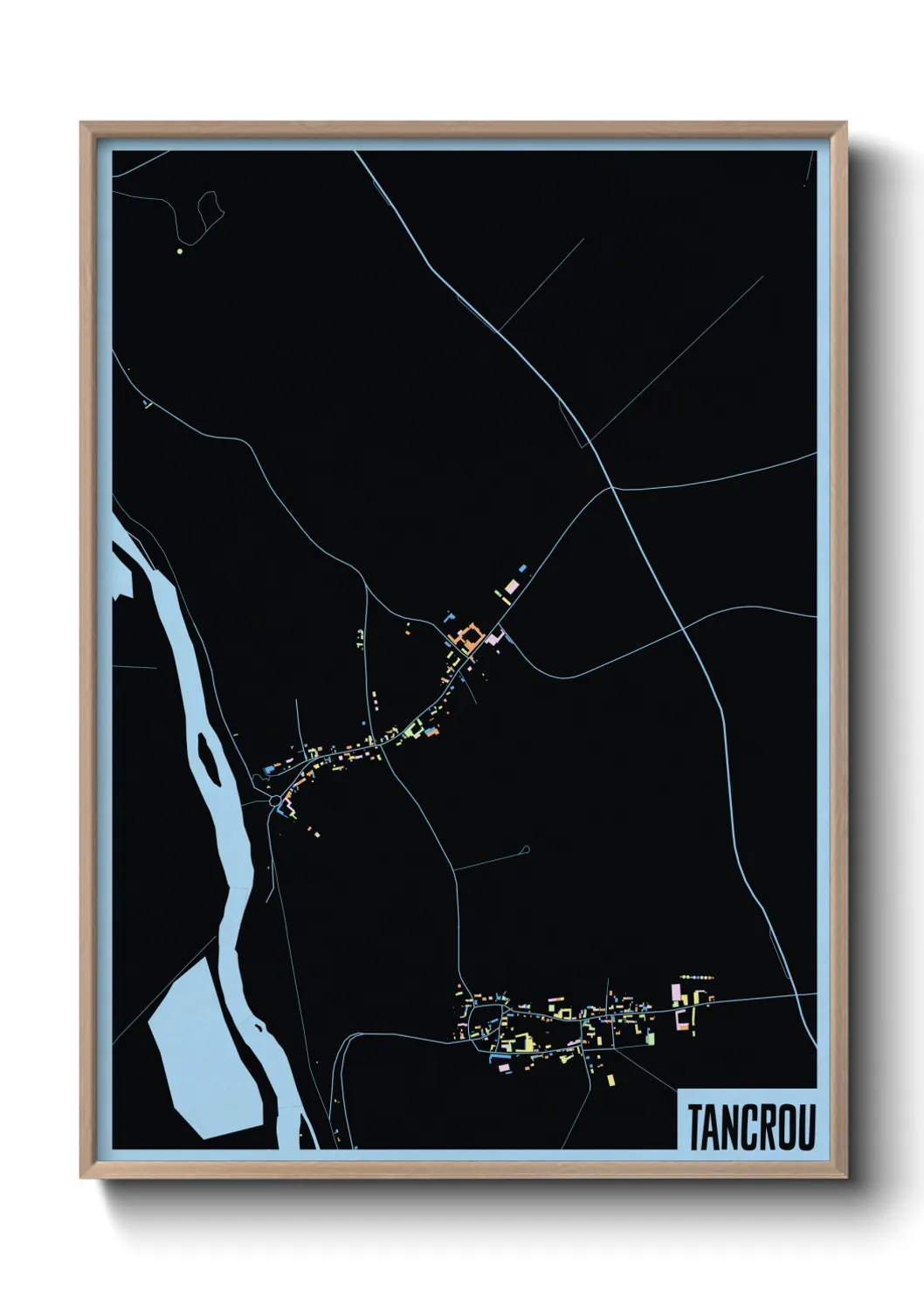 Une affiche de carte sur Tancrou