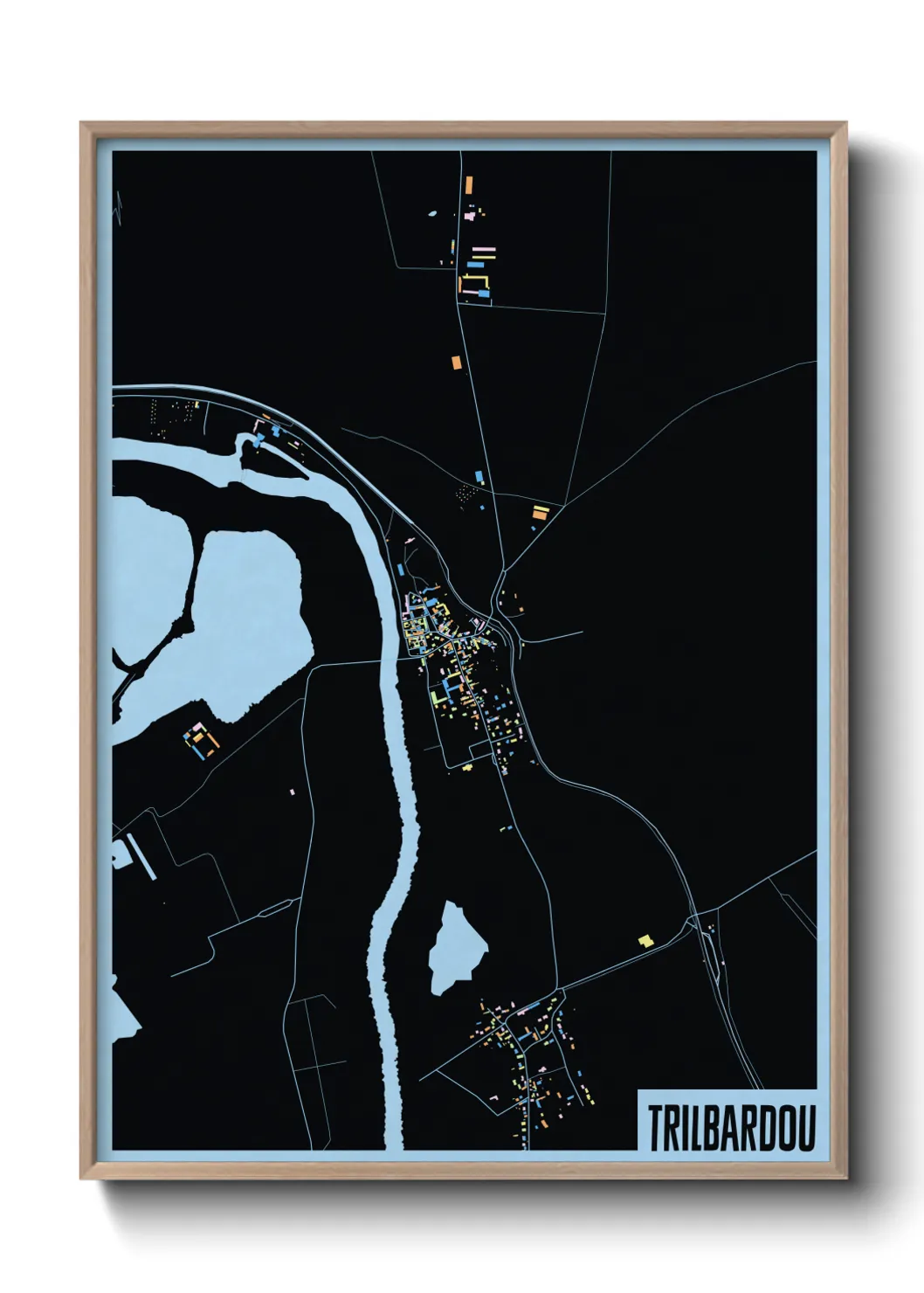 Une affiche de carte sur Trilbardou