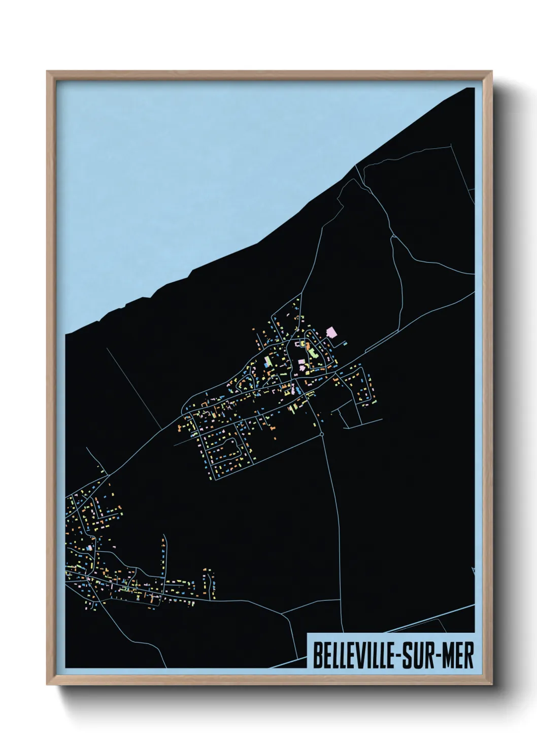 Un poster carteBelleville-sur-Mer