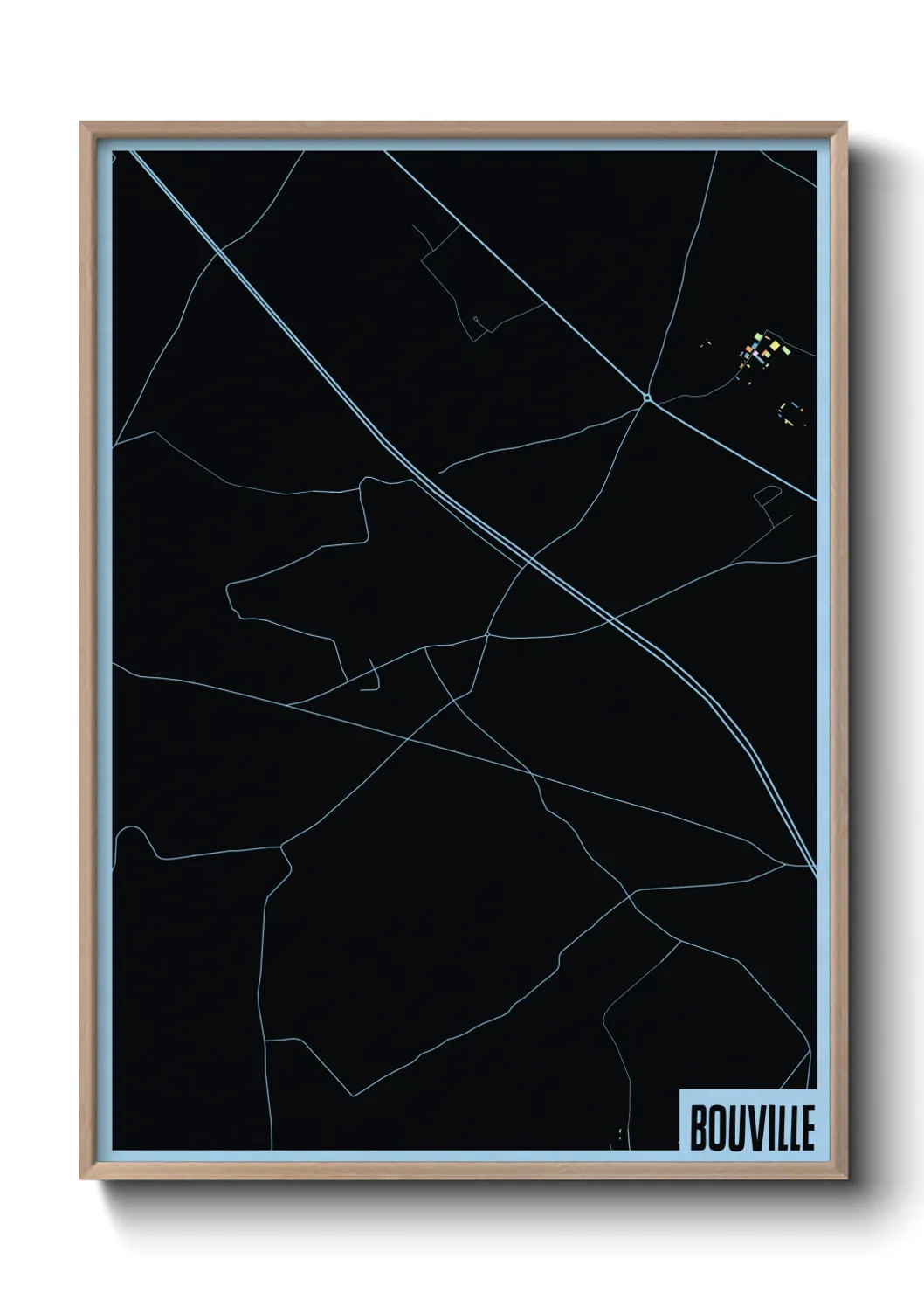 Une affiche de carte sur Bouville