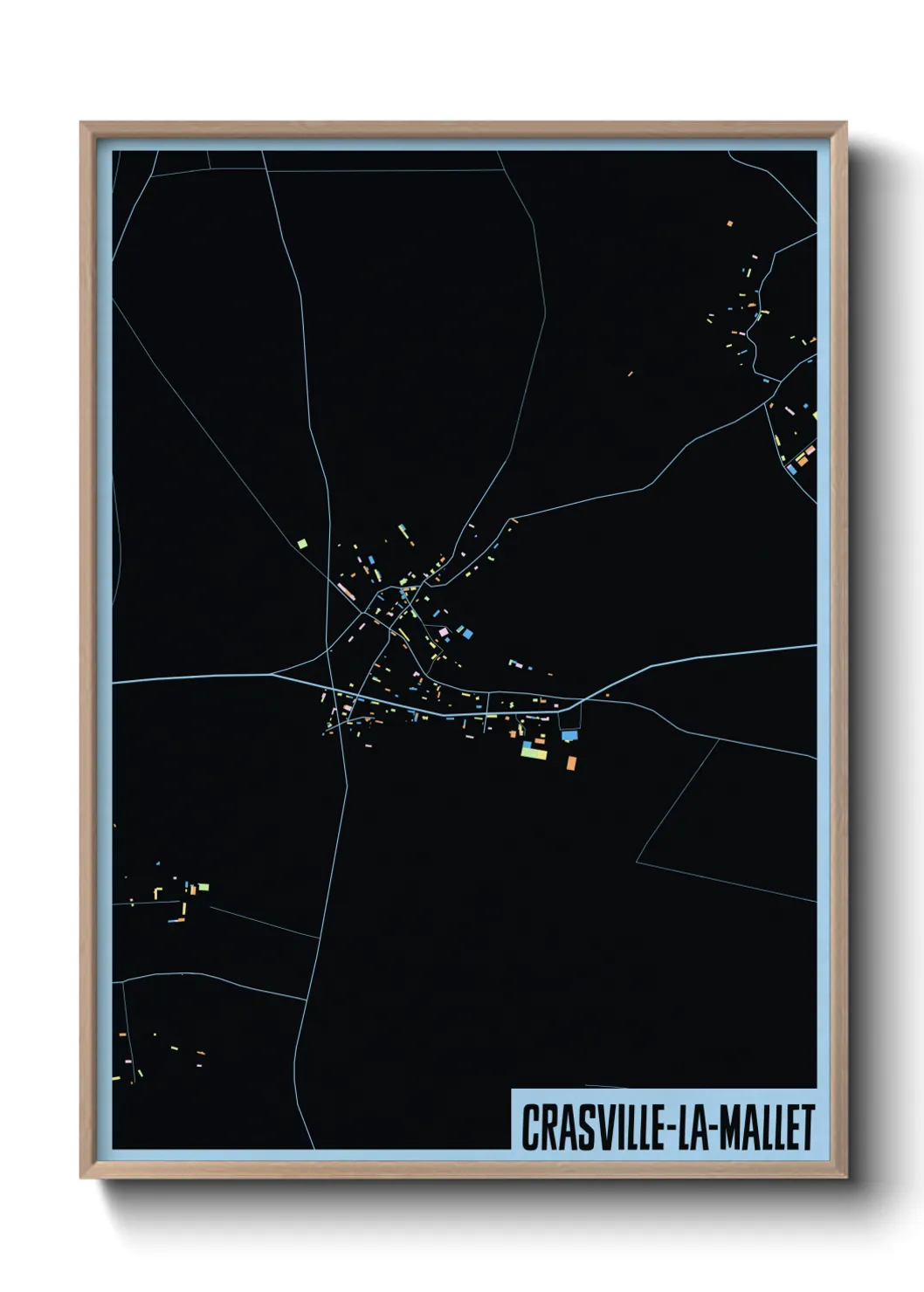 Un poster carteCrasville-la-Mallet