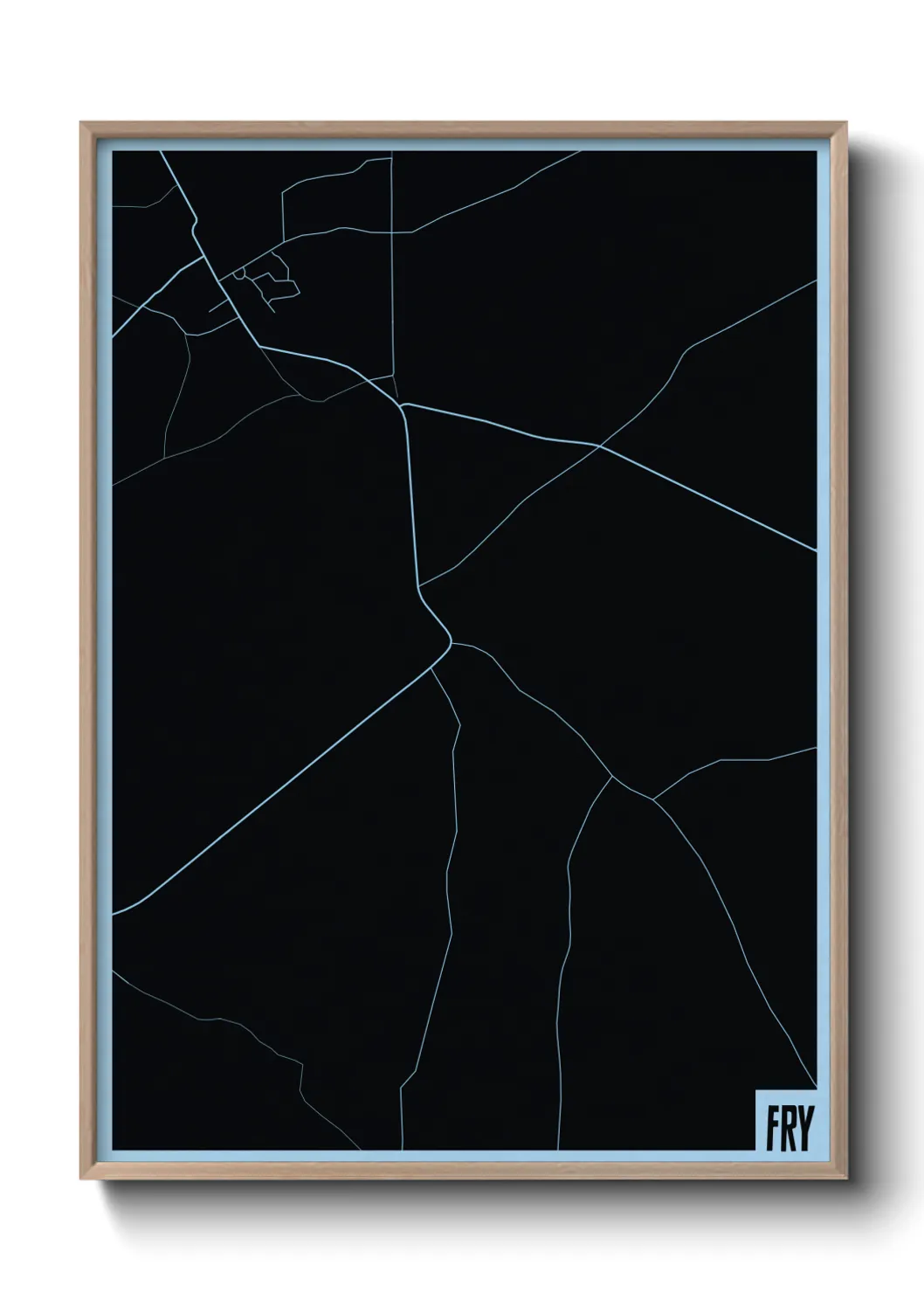 Une affiche de carte sur Fry