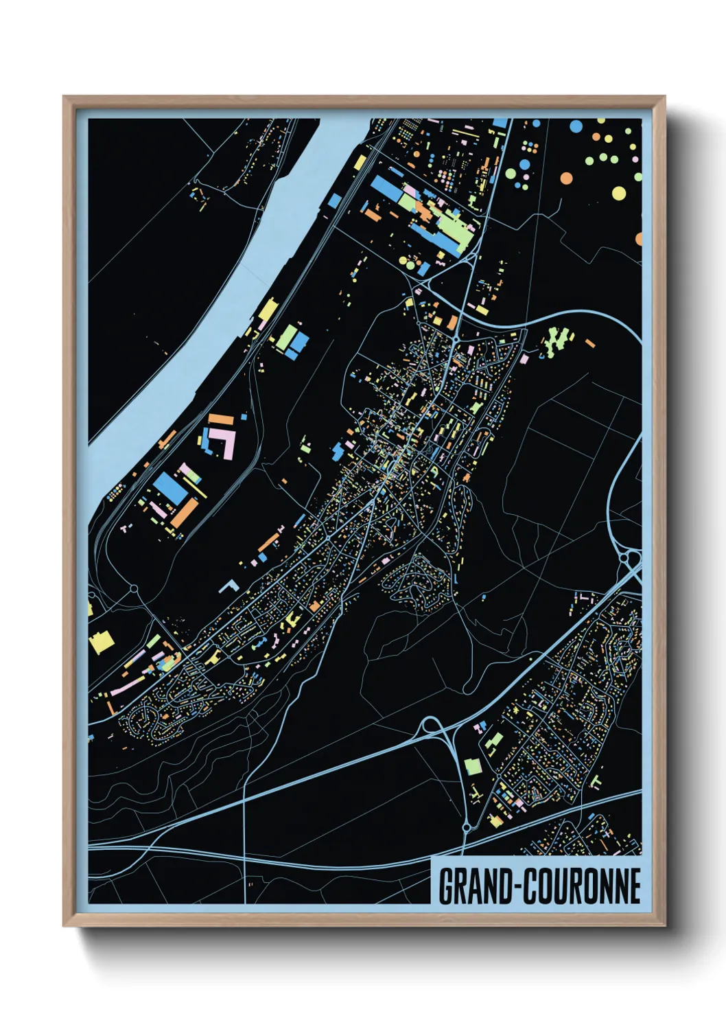 Un poster carteGrand-Couronne