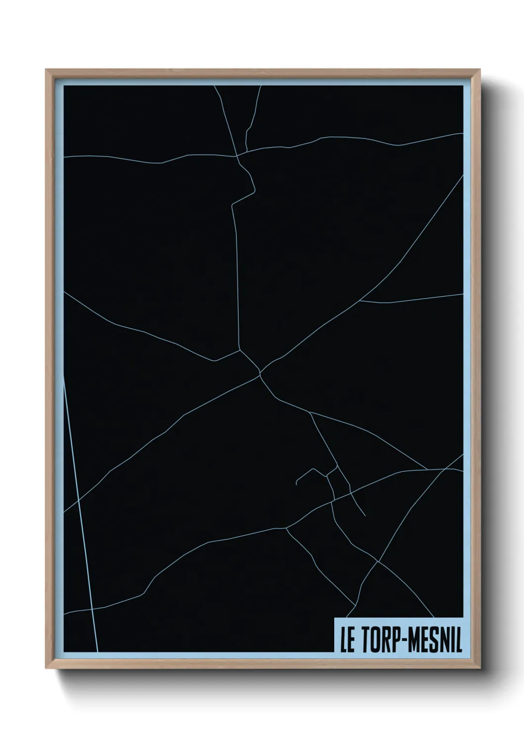 Une affiche de carte sur Le Torp-Mesnil