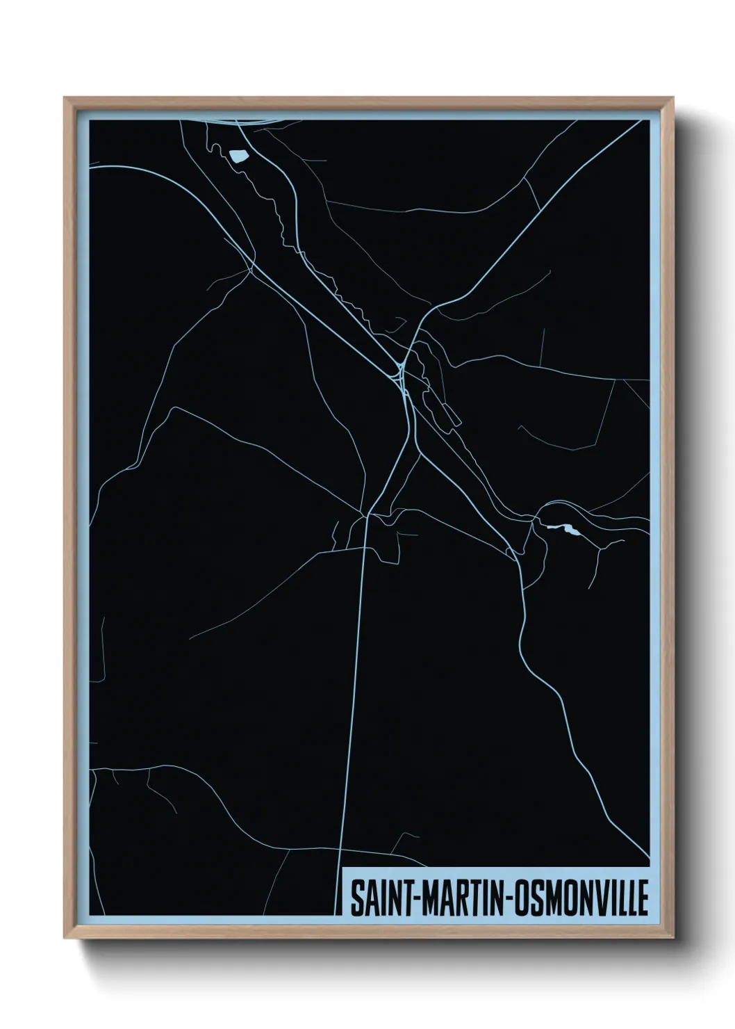 Un poster carteSaint-Martin-Osmonville