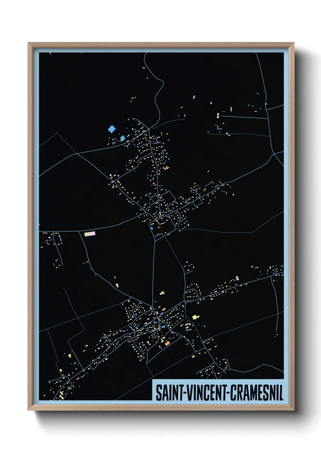Un poster carteSaint-Vincent-Cramesnil