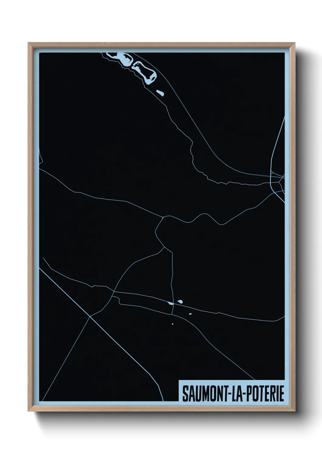 Un poster carteSaumont-la-Poterie