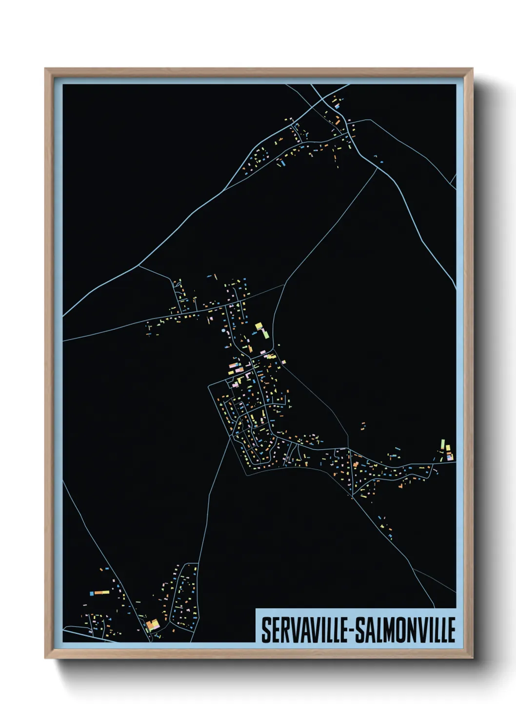 Un poster carteServaville-Salmonville