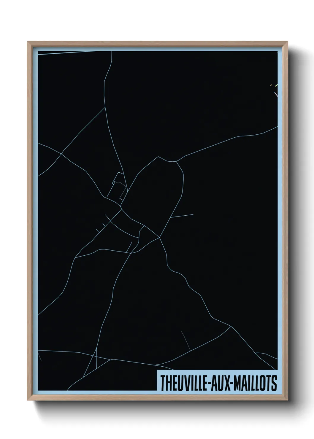 Une affiche de carte sur Theuville-aux-Maillots