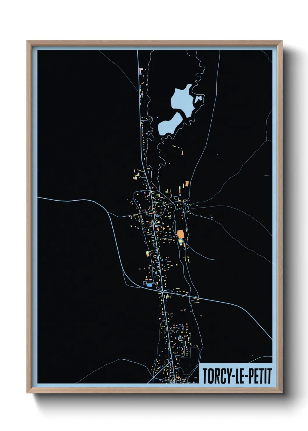 Une affiche de carte sur Torcy-le-Petit