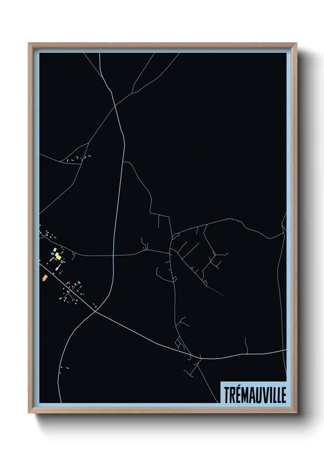 Une affiche de carte sur Trémauville