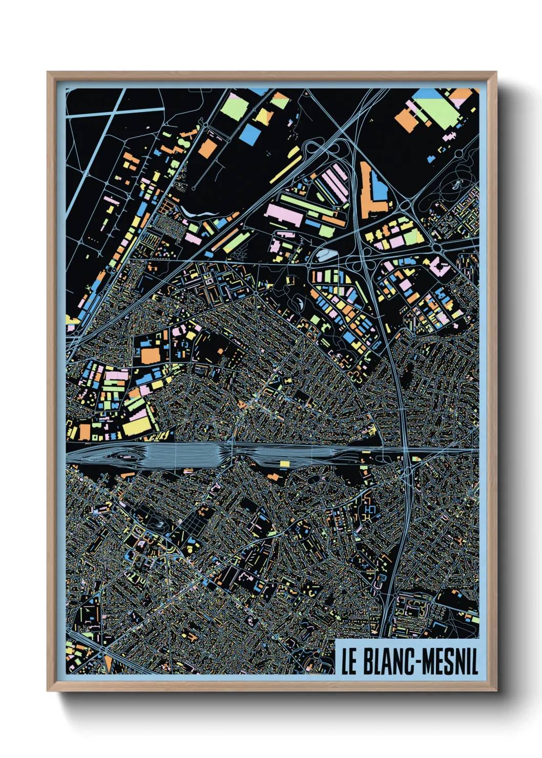 Un poster carteLe Blanc-Mesnil