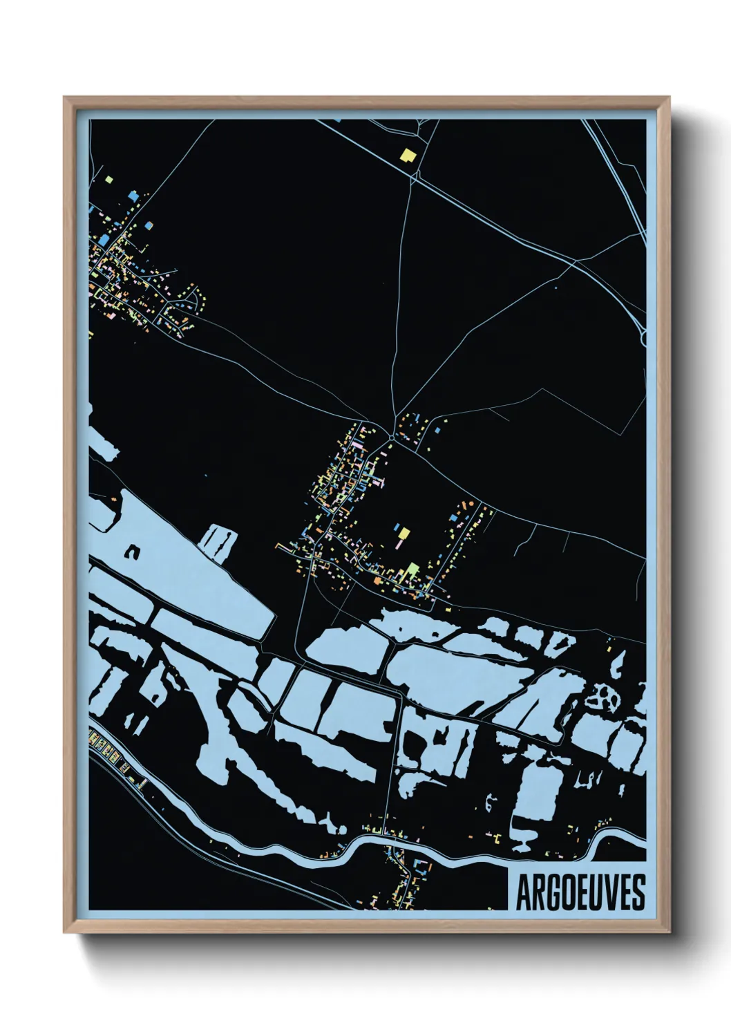 Une affiche de carte sur Argoeuves