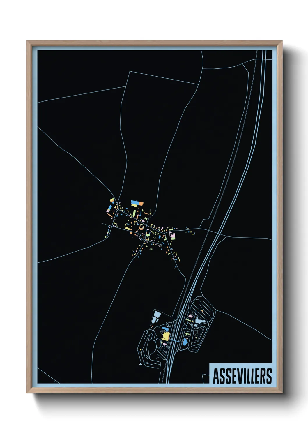 Une affiche de carte sur Assevillers