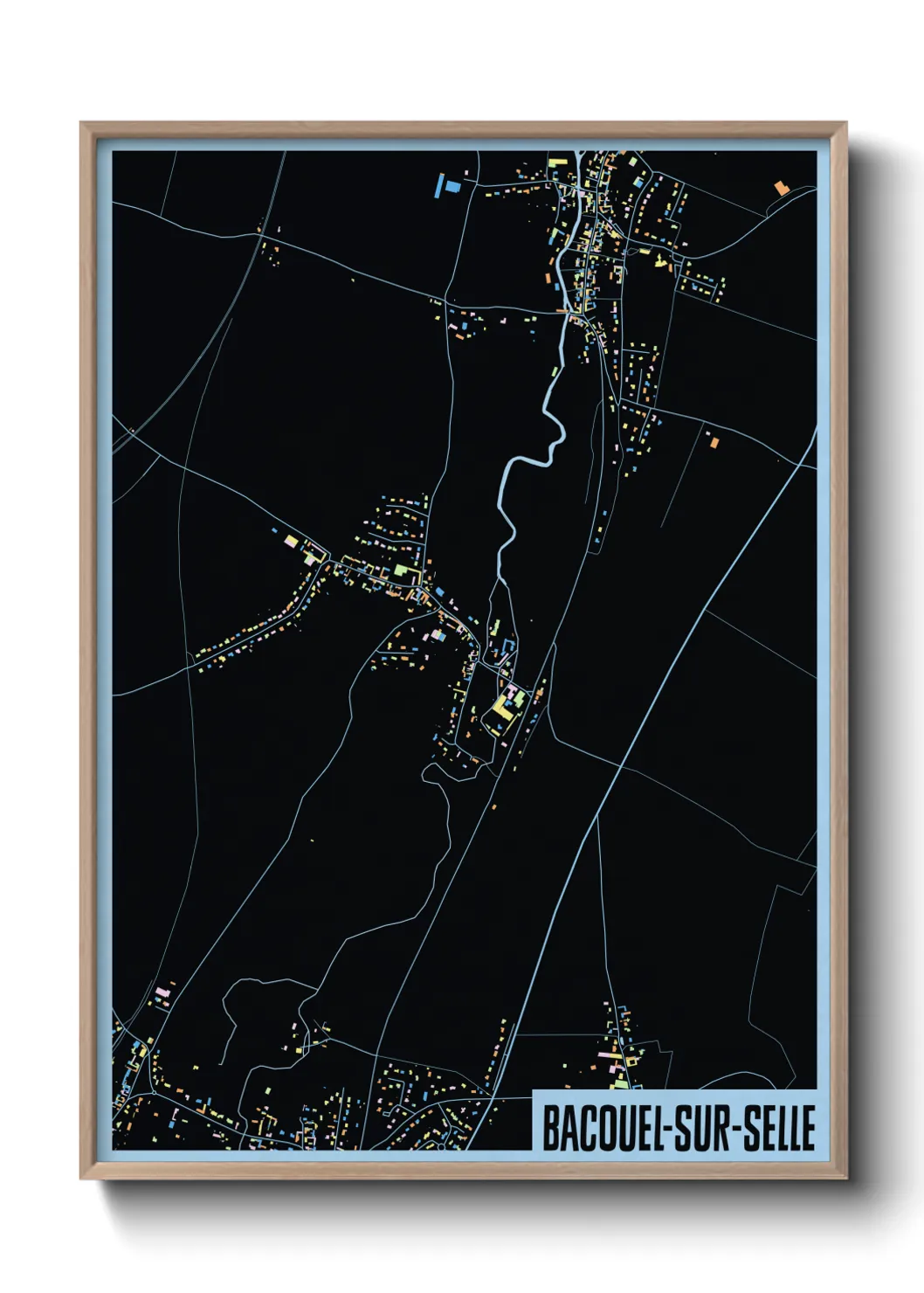 Un poster carteBacouel-sur-Selle