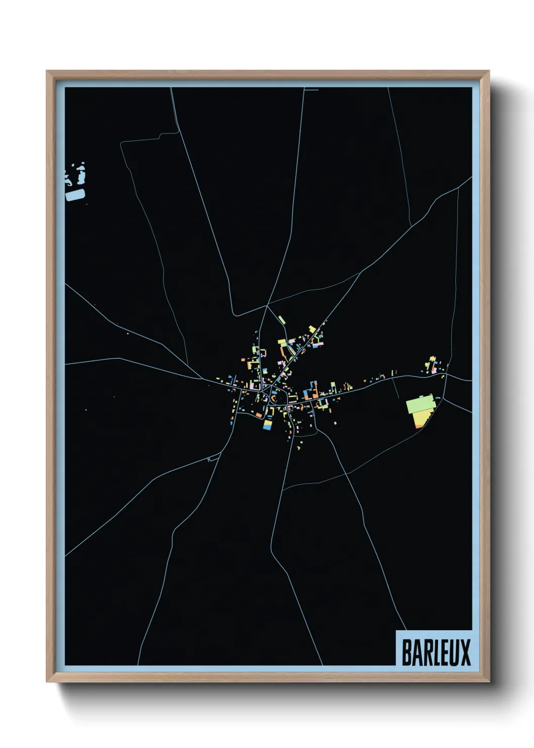 Une affiche de carte sur Barleux