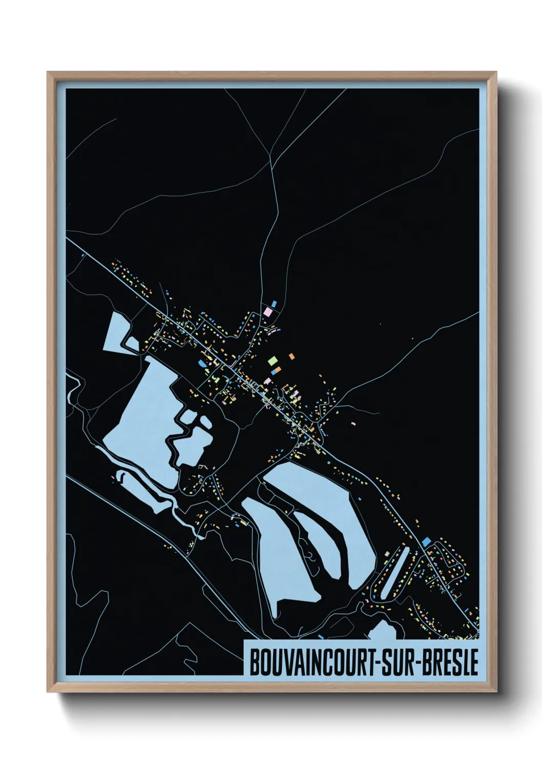 Un poster carteBouvaincourt-sur-Bresle