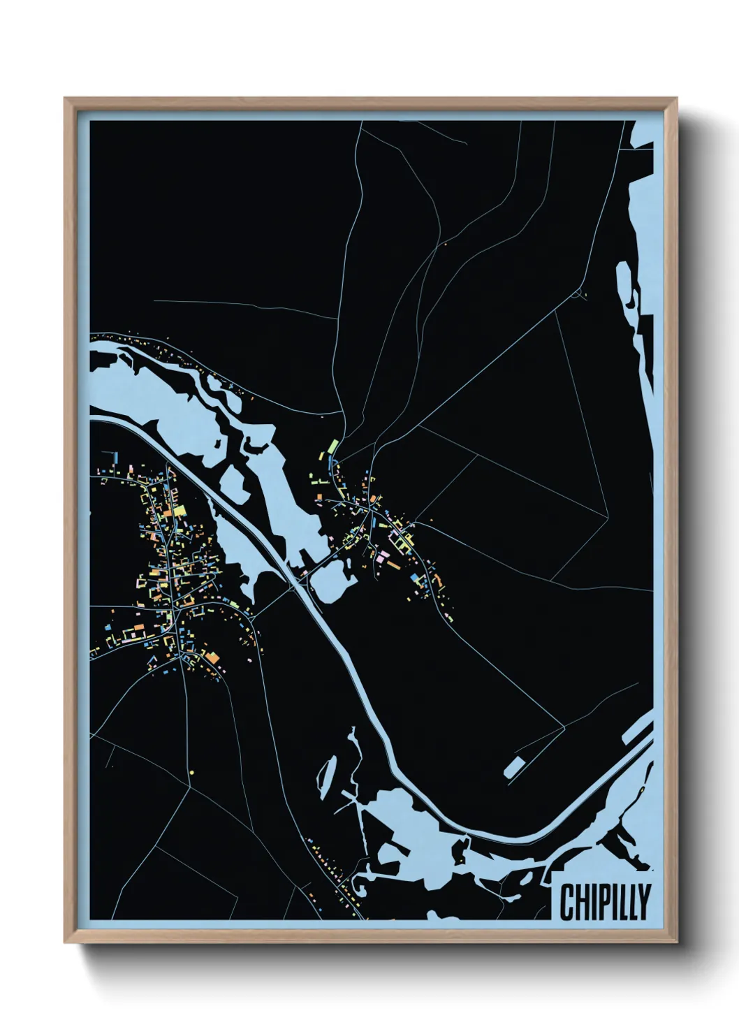 Une affiche de carte sur Chipilly