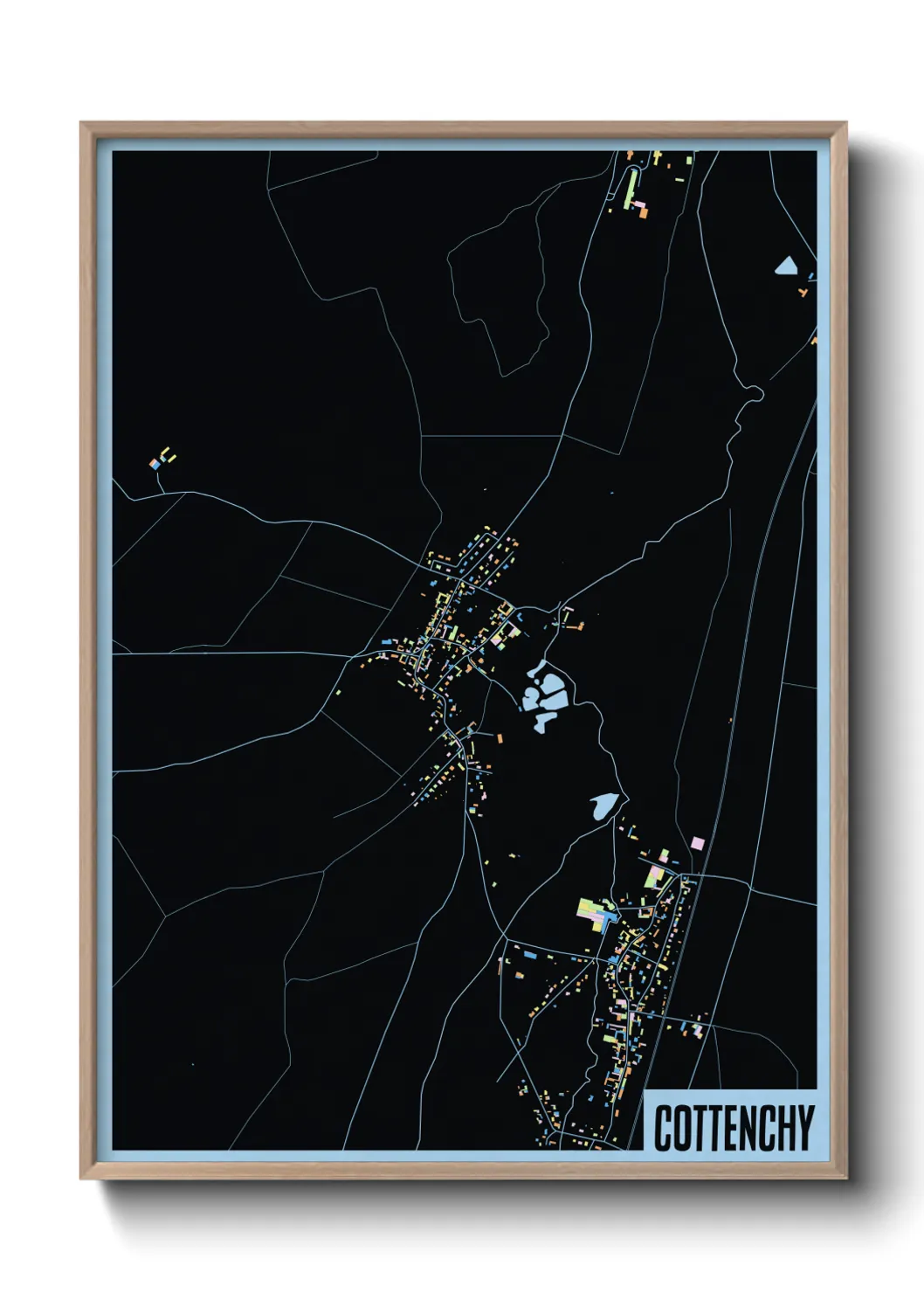 Une affiche de carte sur Cottenchy