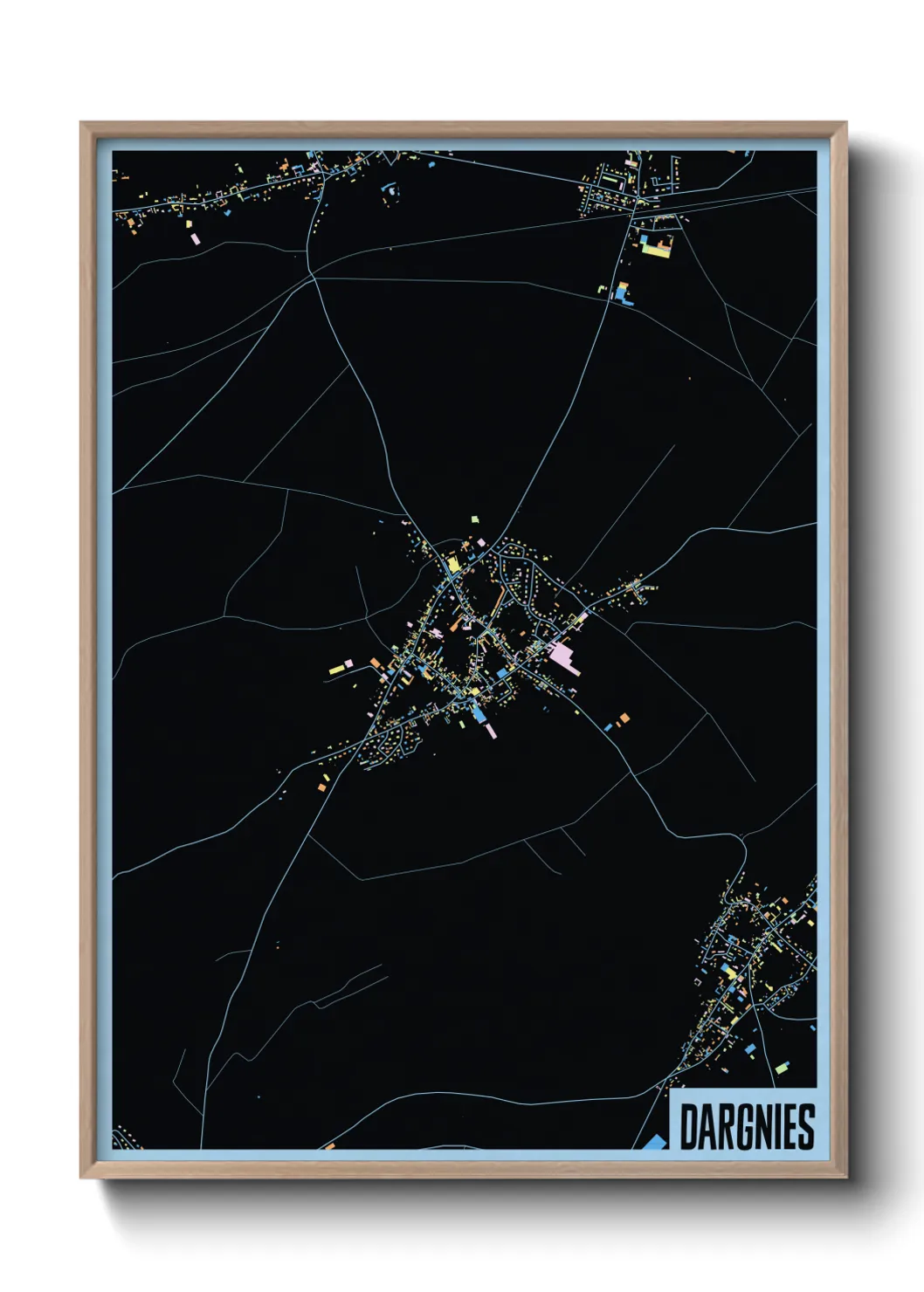 Une affiche de carte sur Dargnies