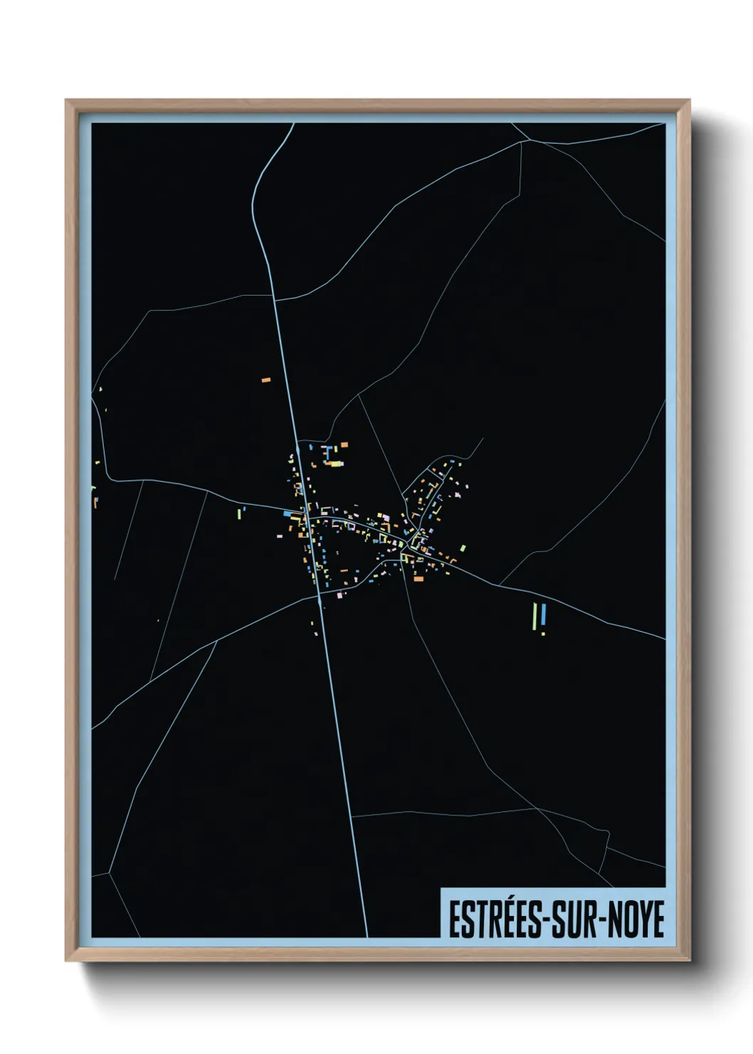 Un poster carteEstrées-sur-Noye