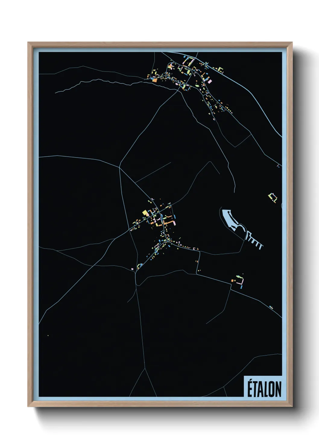 Une affiche de carte sur Étalon