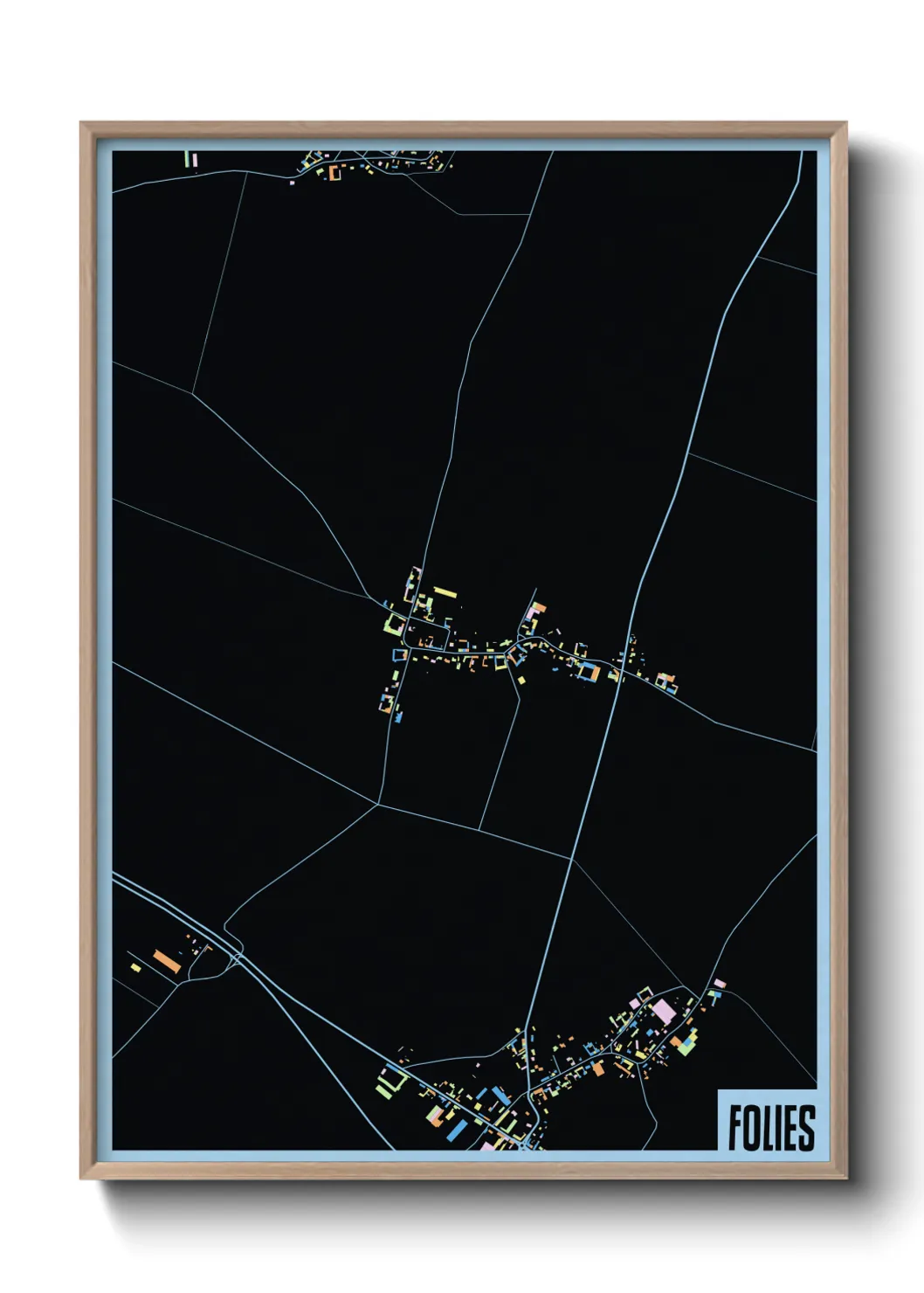 Une affiche de carte sur Folies