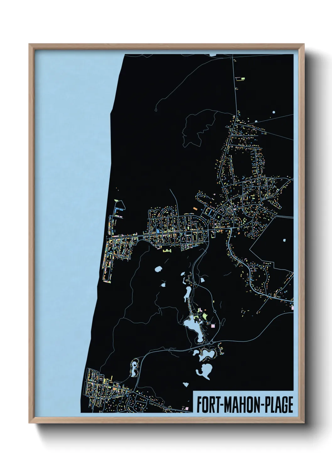 Un poster carteFort-Mahon-Plage