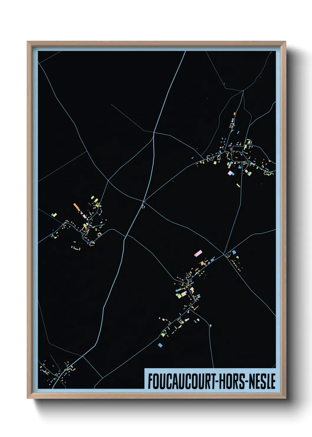 Un poster carteFoucaucourt-Hors-Nesle