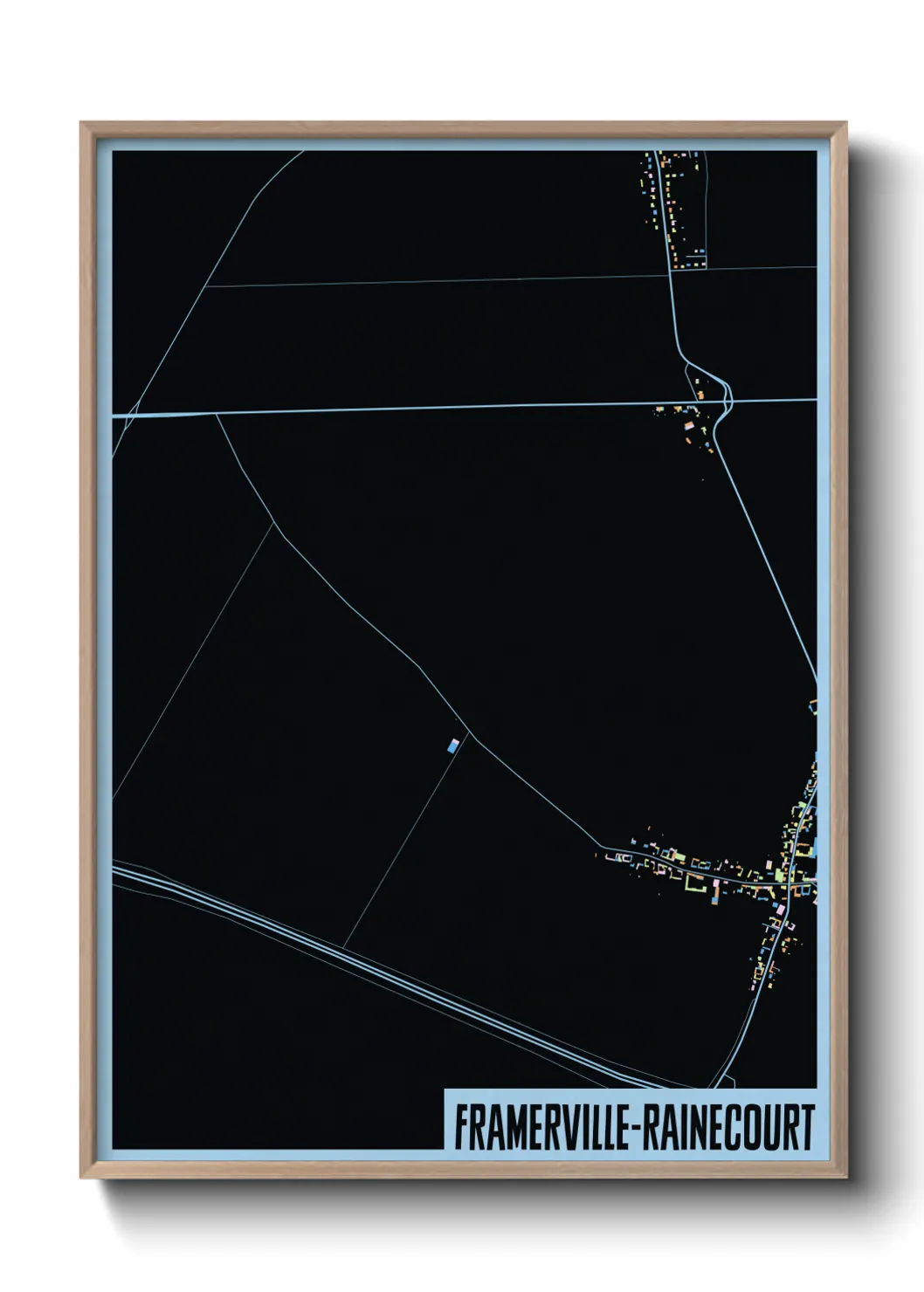 Un poster carteFramerville-Rainecourt