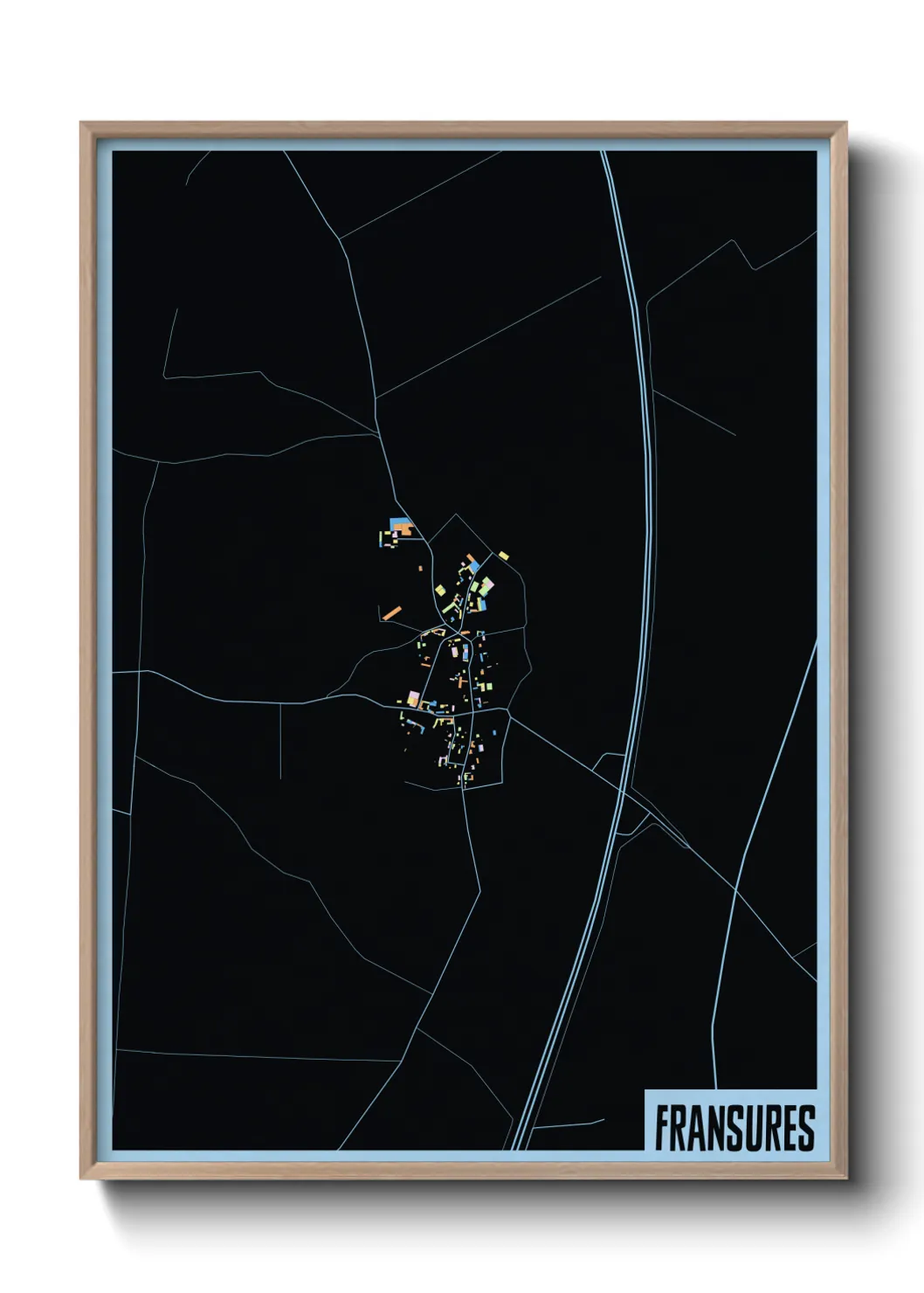 Une affiche de carte sur Fransures