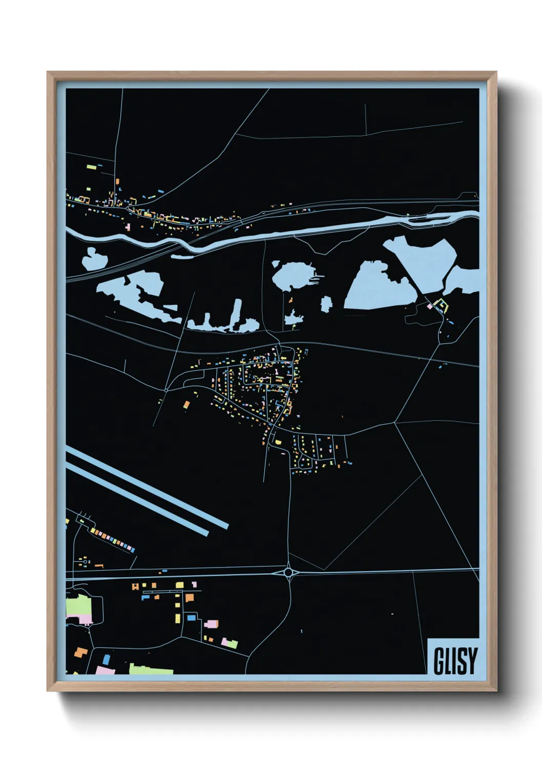 Une affiche de carte sur Glisy