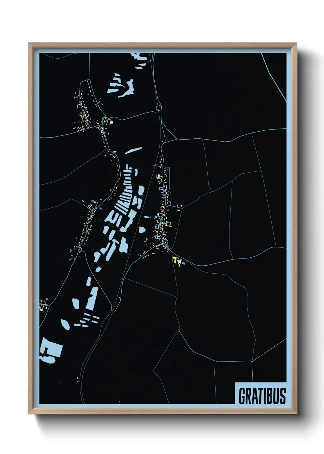 Une affiche de carte sur Gratibus