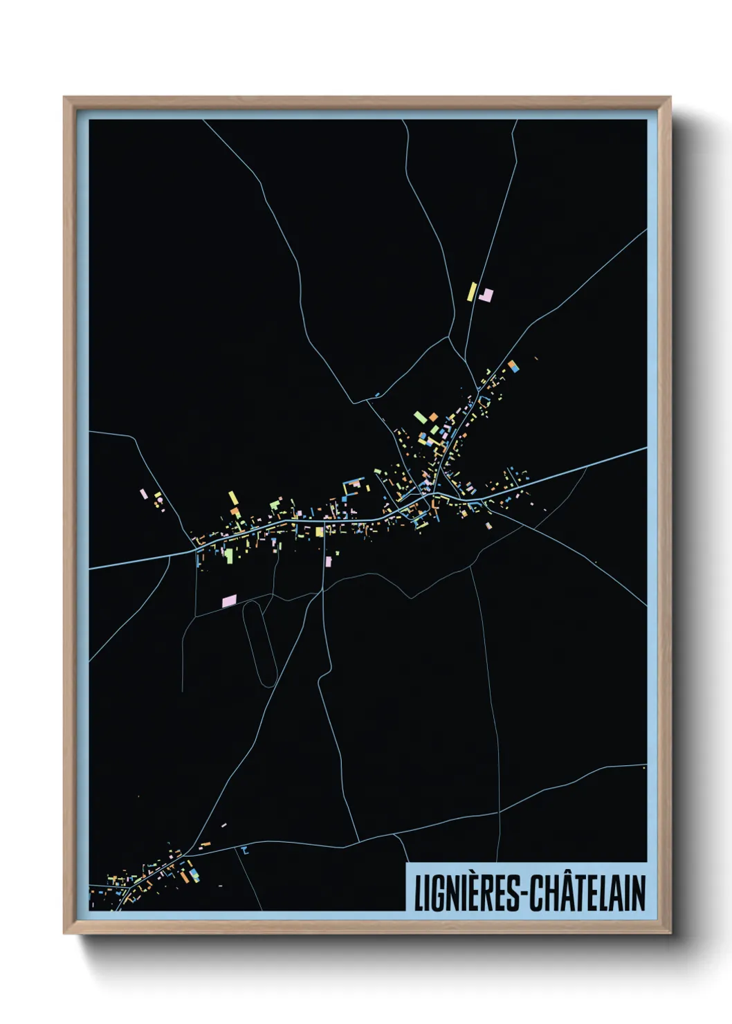 Un poster carteLignières-Châtelain