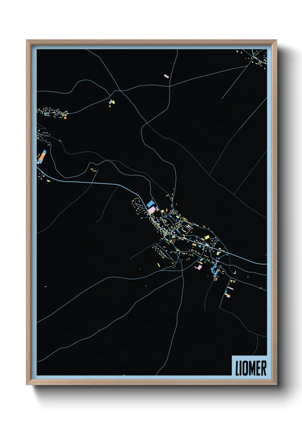 Une affiche de carte sur Liomer